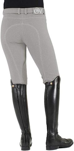Ovation Women's Standard Comfortable Equestrian Horse Riding Softflex Euro Melange Full Seat Breech, Indigo, 36 Regular in Saudi Arabia