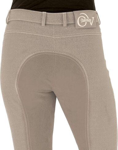 Ovation Women's Standard Comfortable Equestrian Horse Riding Softflex Euro Melange Full Seat Breech, Indigo, 36 Regular in Saudi Arabia
