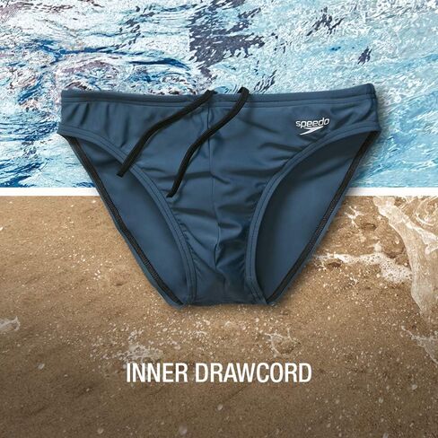 Speedo Men's Powerflex Eco Solar Brief, Anthracite/Charcoal, 32 in Saudi Arabia