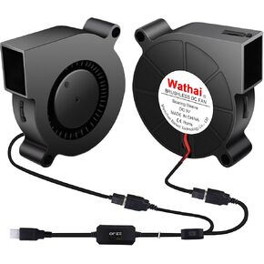 Wathai High Performance 97mm x 33mm USB Blower Fan with Speed Control for Cooling PC Computer Case, AV Cabinets, Entertainment Centers in Kuwait