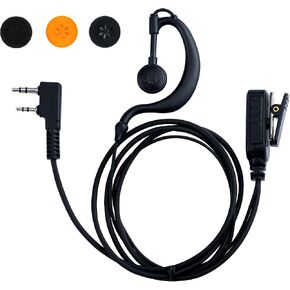 سماعات أذن POFENAL 1-Wire 2 Pin Volume قابلة للتعديل متوافقة مع BTECH، Kenwood، Retevis Walkie Talkie مع ميكروفون أنبوب صوت إنتيبي in Kuwait
