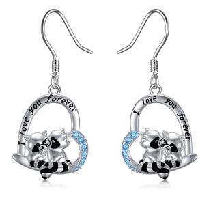 Cow with Girl Earrings 925 Sterling Silver Cow Drop Dangle Earrings Cow Jewelry Gifts for Women Girls Cow Lover in Kuwait