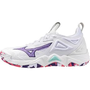 Mizuno Wave Momentum 3 Women's Volleyball Shoe, White-Pink Tetra, 11.5 in Saudi Arabia