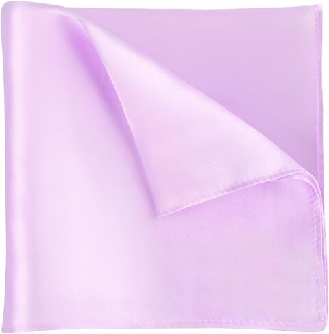 100% Silk Pocket Square 13.7" Solid Color for Men Wedding Party Handkerchief Gentleman in Saudi Arabia