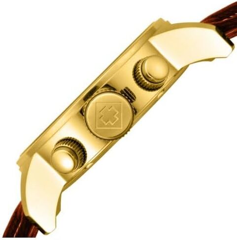 Invicta Men's I-Force Left Handed Quartz Watch with Leather Strap, Brown (Model: 3329) in Saudi Arabia