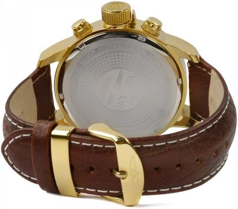Invicta Men's I-Force Left Handed Quartz Watch with Leather Strap, Brown (Model: 3329) in Saudi Arabia