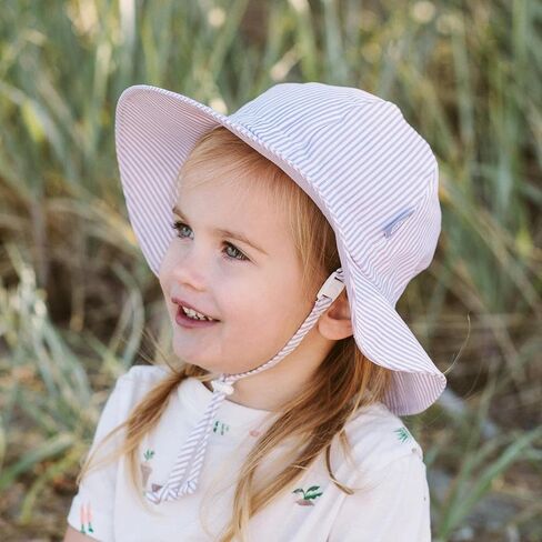JAN & JUL Breathable Summer Girls Sun-Hat with Adjustable Strap (XL: 5-12 Years, Red Poppy) in Saudi Arabia