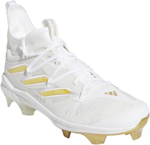 adidas Men's Adizero Afterburner 9 NWV Sneaker, White/Gold Metallic/White, 8 in Saudi Arabia