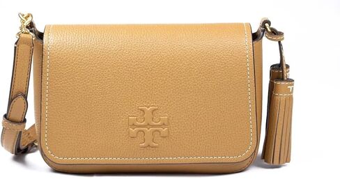 Tory Burch 144688 Thea Flap Black With Gold Hardware Leather Women's Crossbody Bag in Saudi Arabia