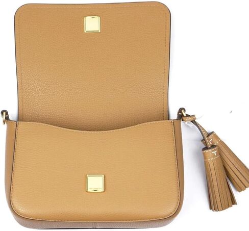 Tory Burch 144688 Thea Flap Black With Gold Hardware Leather Women's Crossbody Bag in Saudi Arabia