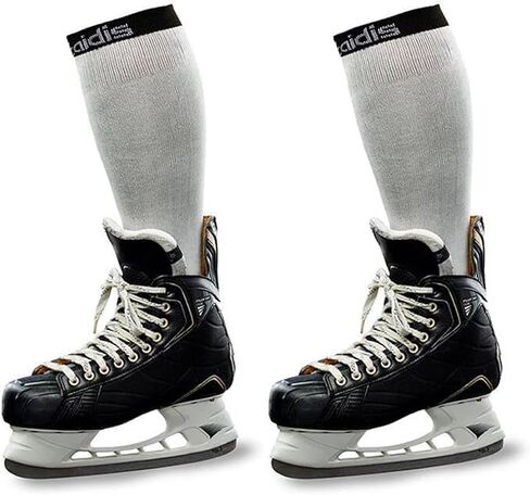 bataidis Cut Resistant Hockey Socks (2 Pairs),Performance Knee High Cut Resistant socks,Level 3 Protection(with Dyneema yarns),Large,color black in Kuwait