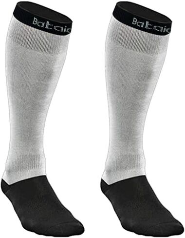 bataidis Cut Resistant Hockey Socks (2 Pairs),Performance Knee High Cut Resistant socks,Level 3 Protection(with Dyneema yarns),Large,color black in Kuwait