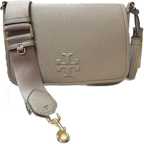 Tory Burch 144688 Thea Flap Black With Gold Hardware Leather Women's Crossbody Bag in Saudi Arabia