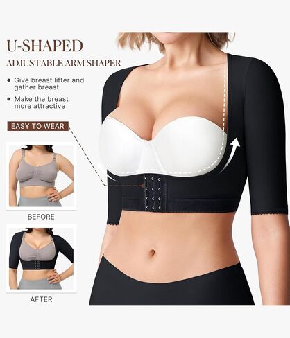BRABIC Women's Shapewear Tops Post Surgery Compression Sleeve for Arm Shaper in Saudi Arabia