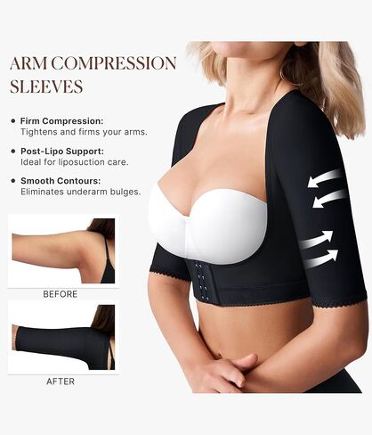 BRABIC Women's Shapewear Tops Post Surgery Compression Sleeve for Arm Shaper in Saudi Arabia