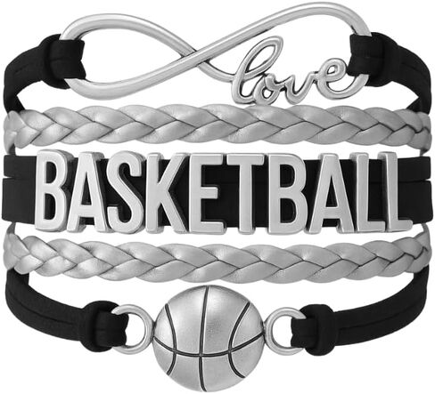 Infinity Collection Adjustable Basketball Charm Bracelet in Kuwait