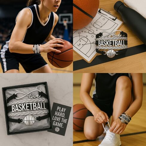 Infinity Collection Adjustable Basketball Charm Bracelet in Kuwait