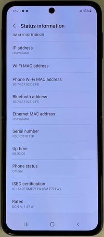 SAMSUNG Galaxy Z Flip 3 Flip3 5G Fully Unlocked Android Cell Phone US Version Smartphone Flex Mode, Intuitive Camera Compact - (Renewed) (256GB, Lavender) in Saudi Arabia