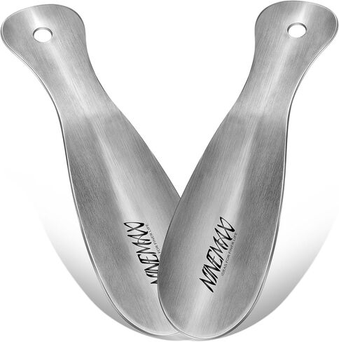 NINEMAX Shoe Horn Metal Travel 7.5" Small Shoehorns for Women, Men, Seniors (Pack of 2) in Saudi Arabia