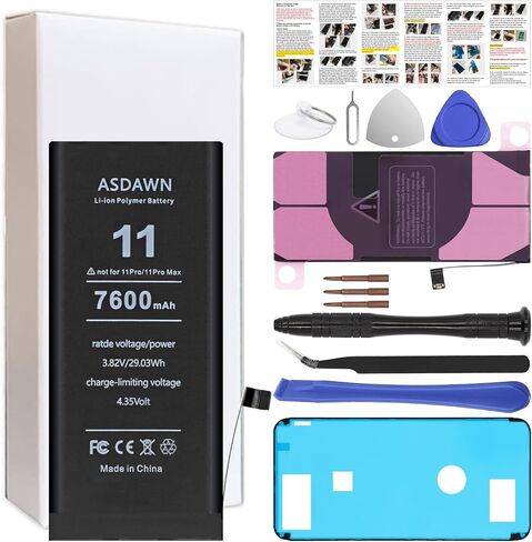 بطارية ASDAWN بقدرة 3880 مللي أمبير في الساعة لهاتف iPhone 7 Plus (ليست 7)، استبدال بطارية iPhone 7 Plus ذات سعة أعلى لجهاز A1661 A1784 A1785 A1786 مع أدوات احترافية + تعليمات التثبيت in Kuwait