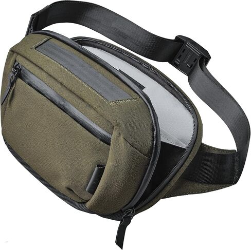 ALPAKA Bravo Waist Pack - iPad Mini, Nintendo Switch, and Other Electronics Organizer - Versatile Carrying Case - Weatherproof Axoflux Black 600D Fabric in Saudi Arabia