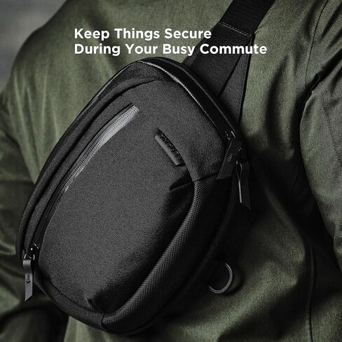 ALPAKA Bravo Waist Pack - iPad Mini, Nintendo Switch, and Other Electronics Organizer - Versatile Carrying Case - Weatherproof Axoflux Black 600D Fabric in Saudi Arabia