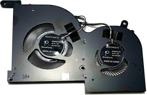 BestParts وحدة المعالجة المركزية + GPU استبدال مروحة التبريد الصامتة لـ MSI GS66 Stealth 10SD 10SE 10SF 10SFS 10SGS,10UE 10UG 10UH P/N: MS-16V1 MS-16V3 BS5005HS-U4Q BS5005HS-U4J 16V1-G-CW 16V1-G-CCW in Saudi Arabia