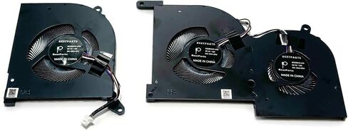 BestParts وحدة المعالجة المركزية + GPU استبدال مروحة التبريد الصامتة لـ MSI GS66 Stealth 10SD 10SE 10SF 10SFS 10SGS,10UE 10UG 10UH P/N: MS-16V1 MS-16V3 BS5005HS-U4Q BS5005HS-U4J 16V1-G-CW 16V1-G-CCW in Saudi Arabia