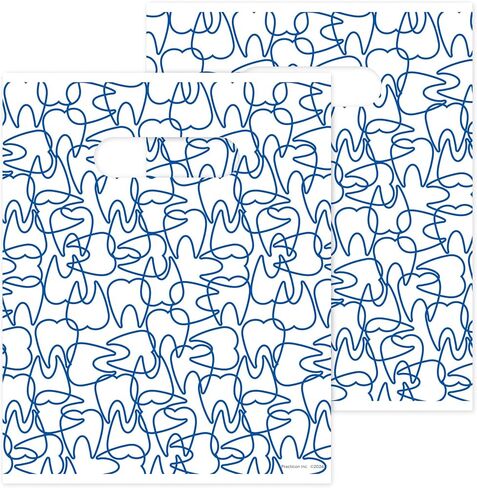 Molar Mix-Up Dental Giveaway Bags, 8" x 10", 100 Pack in Saudi Arabia