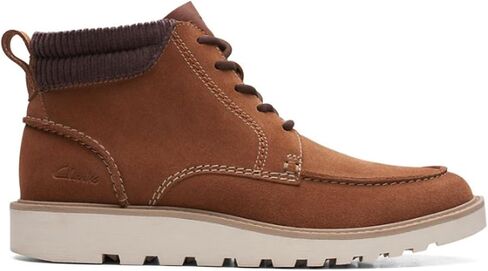Clarks Men's Barnes Mid Oxford Boot, Black Suede, 11 in Saudi Arabia