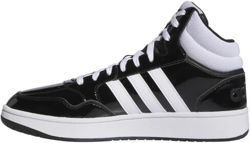 حذاء كرة السلة رجالي من adidas Hoops 3.0 Mid، أبيض/أخضر/أزرق ملكي، 11 in Saudi Arabia