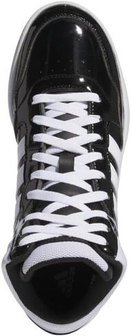 حذاء كرة السلة رجالي من adidas Hoops 3.0 Mid، أبيض/أخضر/أزرق ملكي، 11 in Saudi Arabia