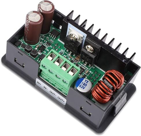 DROK® Numerical Control Step Down Voltage Regulator Stabilizer, DC 6-55V to 0-50V 5A Constant Voltage Current Buck Power Converter Voltage Transformer, Variable Regulated Power Supply, LCD Display in Saudi Arabia