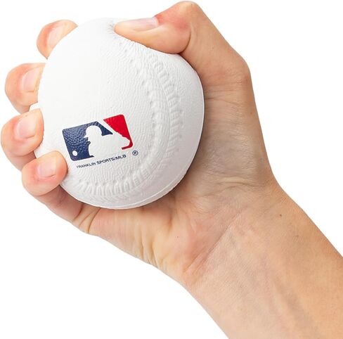 Franklin Sports Foam Baseballs - Soft Foam Practice Baseballs for Kids - Perfect for Hitting and Indoor or Outdoor Play - 3 Pack - Official MLB Licensed Product in Saudi Arabia
