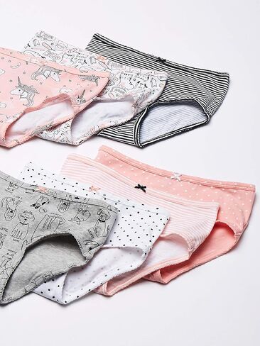Carter's Girls' Little 7-Pack Underwear (Floral/Stripes/Hearts, 10-12) in Saudi Arabia