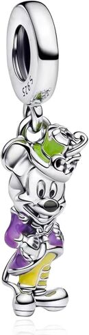 S925 Sterling Silver Charm Pendant Dangle Beads Mouse Colored Glass Bead for Bracelet Necklace for Women Girls Gifts in Saudi Arabia