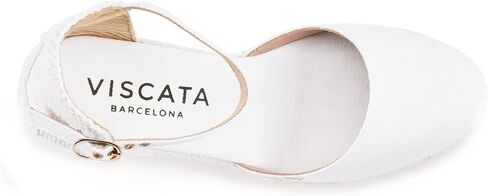 VISCATA Satuna Espadrille Canvas Wedges Spain Handmade 3 ½" Heel Women's Sandals with Breathable Organic Cotton Canvas and 100% Natural Jute Midsole for All Occasions: Casual, Work, Party in Saudi Arabia