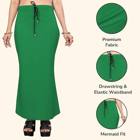 Smizzy Lycra Adjustable Indian Saree Shapewear for Women Petticoat Smooth Curve Peticote Innerwear for Ladies,Maroon (XL) in Kuwait