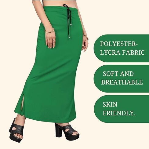Smizzy Lycra Adjustable Indian Saree Shapewear for Women Petticoat Smooth Curve Peticote Innerwear for Ladies,Maroon (XL) in Kuwait