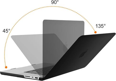 MOSISO Compatible with MacBook Pro 16 inch Case 2023 2022 2021 Release M3 A2991 M2 A2780 M1 A2485 Pro Max Chip, Plastic Hard Shell Case&Keyboard Cover&Screen Protector&Storage Bag, Black in Saudi Arabia