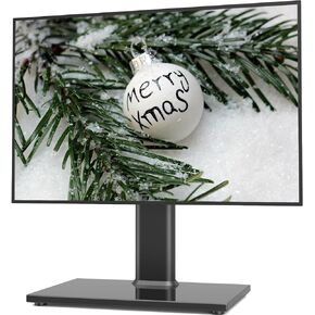 Universal TV Stand/Base Table Top TV Stand with Wall Mount for Most 27 30 32 39 40 42 43 49 50 55 60 Inch LCD LED Plasma Flat Screen TVs, Vesa Mount Holds up to 88 lbs, 9 Level Height Adjustable