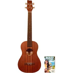 Sawtooth ST-UKE-MT-KIT-1 Mahogany Tenor Ukulele with Quick Start Guide, Natural Satin