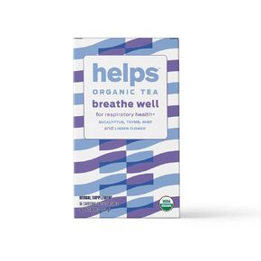 HELPS TEAS | Helps Breathe Well Tea | Organic herbal Tea blended with Eucalyptus, Thyme, Tila and Mint that clear your sinuses and strengthening your inmune system | 16 Tea Bags |