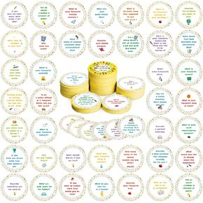 200 Pcs Morning Meeting Chips for Students, 50 Styles Student Response Cards Social Skill Cards Improve Communication Listening Vocabulary Skill Supplies for Elementary Learn (Fresh Style)