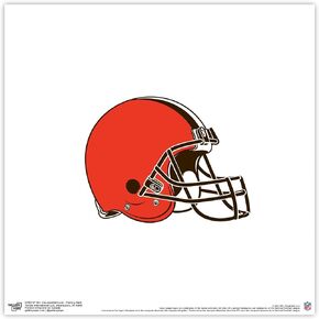 Trends International Gallery Pops NFL Cleveland Browns - Primary Mark Wall Art, Black Framed Version, 12'' x 12''