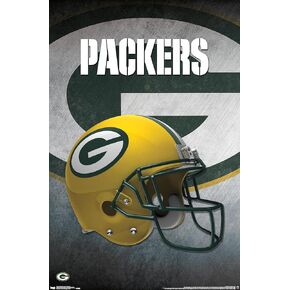Trends International NFL Green Bay Packers - Helmet 16 Wall Poster, 14.725" x 22.375", Premium Unframed Version