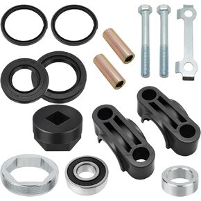 Steering Stem Bushing Bearing Seal Holder Nut & Tool Kit for Yamaha Banshee Grizzly Raptor Big Bear Warrior Wolverine YFZ450 Kodiak Bruin Timberwolf 350 400 450 550 600 660 700