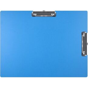 11x17 Clipboard Double Clip Super Tough Extra Large Clipboard Not Fragile 11 x 17 Clipboards Low Profile Clip Blue PP Plastic Pack of 1