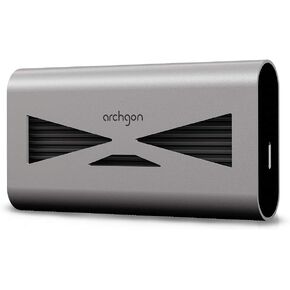 500GB USB 3.2 External SSD M.2 NVMe Solid State Drive | Dual-Layer Heatsink Inside | Max. Speed Up to 1040 MB/s | Protection Case Included Model S93 (500GB, Aluminum, Silver)