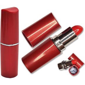 Fake Lipstick Diversion Safe - Secret Stash Compartment | Hide Pills, Money, Jewelry | Keep Valuables Safe in Plain Sight Storage Rave Festival Hiding Container Disguise Women Store Medication Drugs